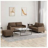 vidaXL 3-dijelni set sofa s jastucima smeđi od tkanine Cijene