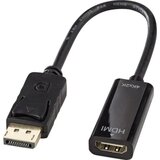 Lindy 41718 adapterski kabel [1x muški konektor DisplayPort - 1x ženski konektor HDMI] crna 20.00 cm | Eponuda.ba