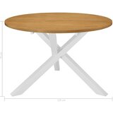  Blagovaonski stol bijeli 120 x 75 cm MDF | shoptok.hr