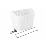 Korpa vensini pvc pletena imtacija bela sa držačima | ePonuda.com