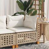  Kutna vrtna sofa s jastucima bež od poliratana | shoptok.hr