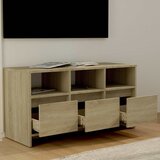  TV ormarić boja hrasta 102 x 37,5 x 52,5 cm konstruirano drvo Bež | Shoptok.si
