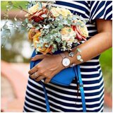Daniel Wellington Analogni sat 'Petite Melrose RG White' rozo zlatna | shoptok.hr