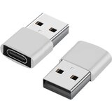 INF 2 paketa adapterjev USB-C na USB za prenos podatkov in polnjenje Silver, (21541462) Cene
