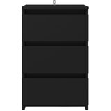  Noćni ormarić crni 40 x 35 x 62,5 cm od konstruiranog drva | shoptok.hr