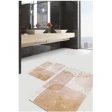 Mila Home Bež žametne kopalniške preproge v kompletu 2 ks 60x100 cm – | Shoptok.si