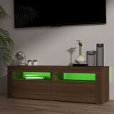 TV ormarić s LED svjetlima boja smeđeg hrasta 120 x 35 x 40 cm | shoptok.hr