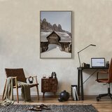  Slika - Winter in the Dolomites (1 Part) Vertical 80x120 U prirodnom drvenom okviru | shoptok.hr