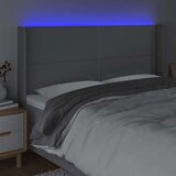  Uzglavlje svjetlosivo 203 x 16 x 118/128 cm od tkanine | shoptok.hr