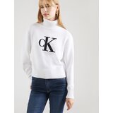 Calvin Klein Jeans Pulover 'Chenille' črna / bela | Shoptok.si