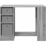  Stol s ladicama Siva Sonoma 100 x 40 x 75 cm Konstruirano drvo | Eponuda.ba
