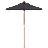  Vrtni suncobran s drvenim stupom crni 196 x 231 cm | Eponuda.ba