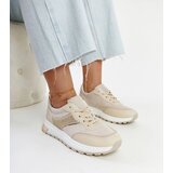 Gemre Beige platform sneakers Lubna Cene