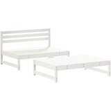 Maison Chic Seti vrtnega pohištva - Vrtna garnitura - Vrtni pohištvo set 2-delna bela trdna borovina, (21810058) | Shoptok.si