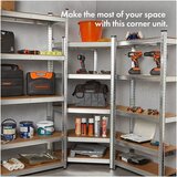 Vonhaus Regal 5 delni, 1.5 m, kotni, galvaniziran | Shoptok.si