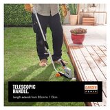 Vonhaus Akumulatorske škarje z teleskopskim ročajem VonHau, 170 mm | Shoptok.si