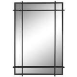  Zidno ogledalo Home ESPRIT Crna moderan 65 x 6 x 95 cm | shoptok.hr