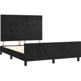  Okvir za krevet bez madraca crni 140 x 190 cm baršunasti | shoptok.hr