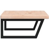  Zidna polica za umivaonik od čelika i masivne hrastovine Smeđa 100 x 60 x 4 cm | Shoptok.si