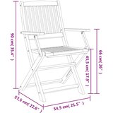  9-dijelni vrtni blagovaonski set od masivnog bagremovog drva | shoptok.hr
