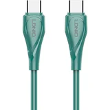 LC612C USB-C v USB-C kabel zelene barve dolžine 2 m