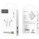 hoco. Slušalke z mikrofonom, 3,5 mm, dolžina kabla 1,2 m, bele - M55 Memory sound White | Shoptok.si