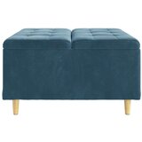  Stolica s dugmadi s jastukom Plava 80 x 80 x 45 cm Baršun | shoptok.hr