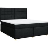 Maison Chic Box spring postelja - Vzmetna postelja z vzmetnico črna 180x200 cm blago SL24127, (21879361) | Shoptok.si