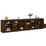 vidaXL Komoda s LED svjetlima boja hrasta 283x37x67 cm Cijene
