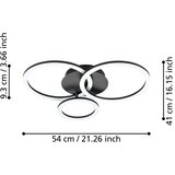 Eglo 31771 - led prigušiva plafonska svetiljka parrapos-z LED/33W/230V | Eponuda.com