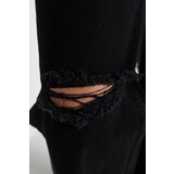 Trendyol Black Ripped Detailed High Waist 90's Wide Leg Jeans | Shoptok.si