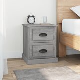  Noćni ormarići 2 kom sivog sonome 39x39x47,5 konstruirano drvo | shoptok.hr