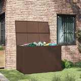  Vrtna kutija za pohranu smeđa 150 x 100 x 100 cm od poliratana | shoptok.hr