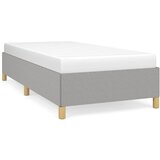  Okvir za krevet bez madraca svjetlosivi 90x190 cm od tkanine | shoptok.hr
