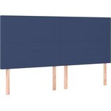  Posteljni okvir z vzglavjem moder 200x200 cm blago, (20904135) | Shoptok.si