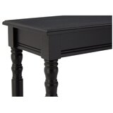 Premier Housewares Črna stranska mizica iz masivnega bora 30x80 cm Heritage – | Shoptok.si