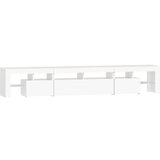 TV ormarić s LED svjetlima bijeli 230x36 5x40 cm | shoptok.hr