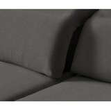 Stylife KOTNA SEDEŽNA GARNITURA, šenilja temno siva | Shoptok.si