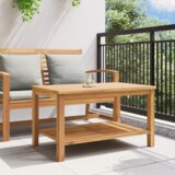vidaXL smeđa 90 x 50 x 45 cm masivna tikovina | shoptok.hr