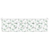vidaXL Vrtna blazina z listnim vzorcem - 180x50x4 cm, Oxford tkanina | Shoptok.si