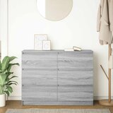  Komoda Siva Sonoma 100x35x76 cm Konstruirano drvo | Eponuda.com