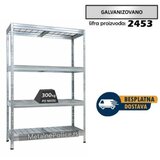 Metalna žičana polica RIVET 180x120x45cm 4x300 kg | ePonuda.com