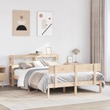 Maison Chic Posteljni okvir - Dvoposteljna postelja - Zakonska postelja brez vzmetnice 120x200 cm trdna borovina-J10557, (21765664) | Shoptok.si