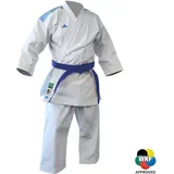 Karate Kata kimona Adidas - Shori Premier League WKF - Bela z modrimi črtami , 180