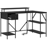  Stol s ladicama Crni hrast 120 x 79 x 86,5 cm Konstruirano drvo | Eponuda.com