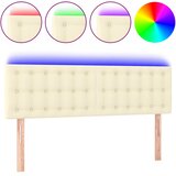  LED uzglavlje krem 144 x 5 x 78/88 cm od umjetne kože | shoptok.hr