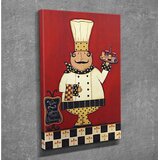 Wallxpert slika na platnu DC132, kuvar sa poslužavnikom na crvenoj pozadini, 30 x 40 cm | Eponuda.com