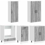  Kuhinjska jedinica KALMAR 5 kom. Siva Sonoma Konstruirano drvo | shoptok.hr