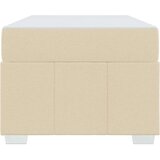  Konstrukcija postelje z vzmetnico krema 100 x 200 cm blago, (5000127428) | Shoptok.si