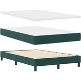 Box LED Box Spring Postelja Temno zelena 120 x 190 cm Žamet, (5000128651) Slike